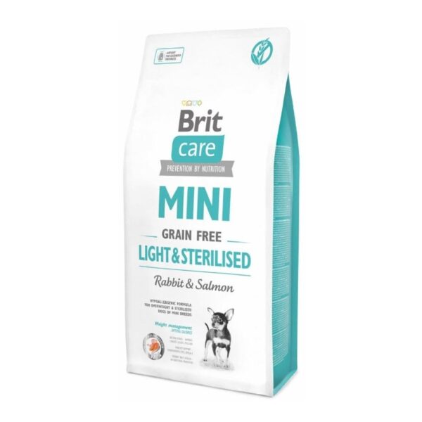 Karma dla psa BRIT Care Mini Light & Sterilised Królik z łososiem 7 kg
