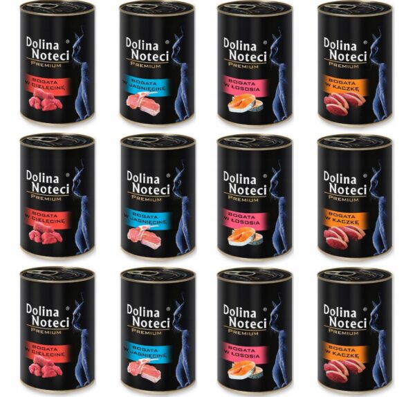 Dolina Noteci Premium – Mokra Karma dla Kotów 12 x 400g (Mix Smaków)